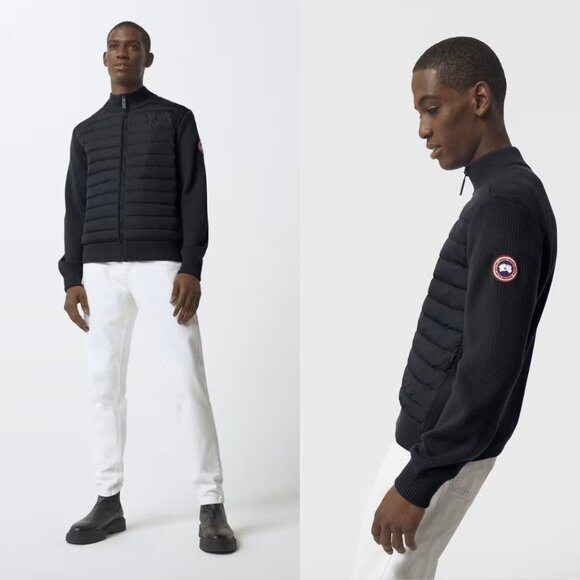 NWT Canada Goose Hybridge Knit Packable Jacket Black Down Quilted Sz Small - Picture 1 of 7
